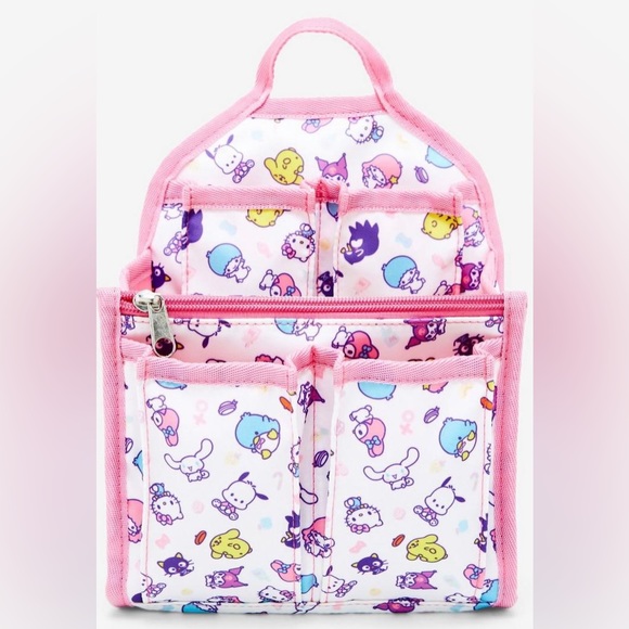 BoxLunch Handbags - Sanrio Hello Kitty & Friends Allover Print Mini Backpack Organizer, NWT.